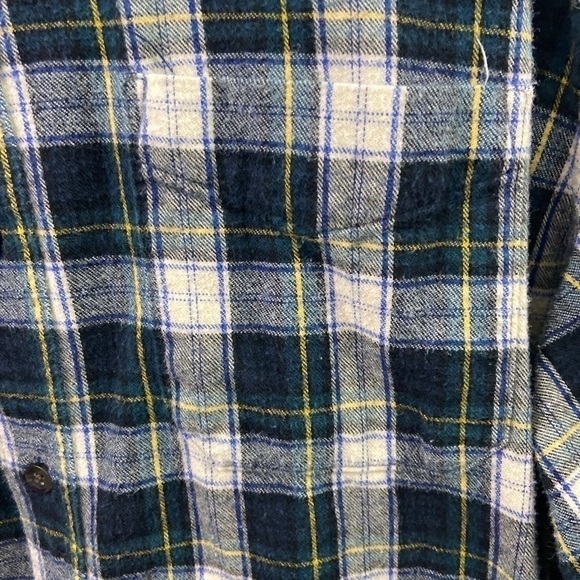 LL Bean Plaid Shirt Flannel Mens XL Vintage Cotton - Picture 2 of 10